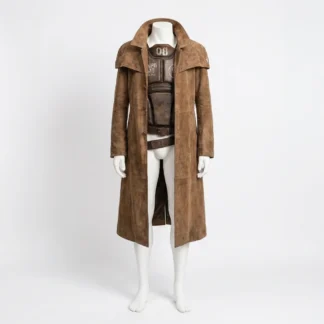 NCR Ranger Duster Coat - Fallout Cosplay Hooded Suede Trench Jacket